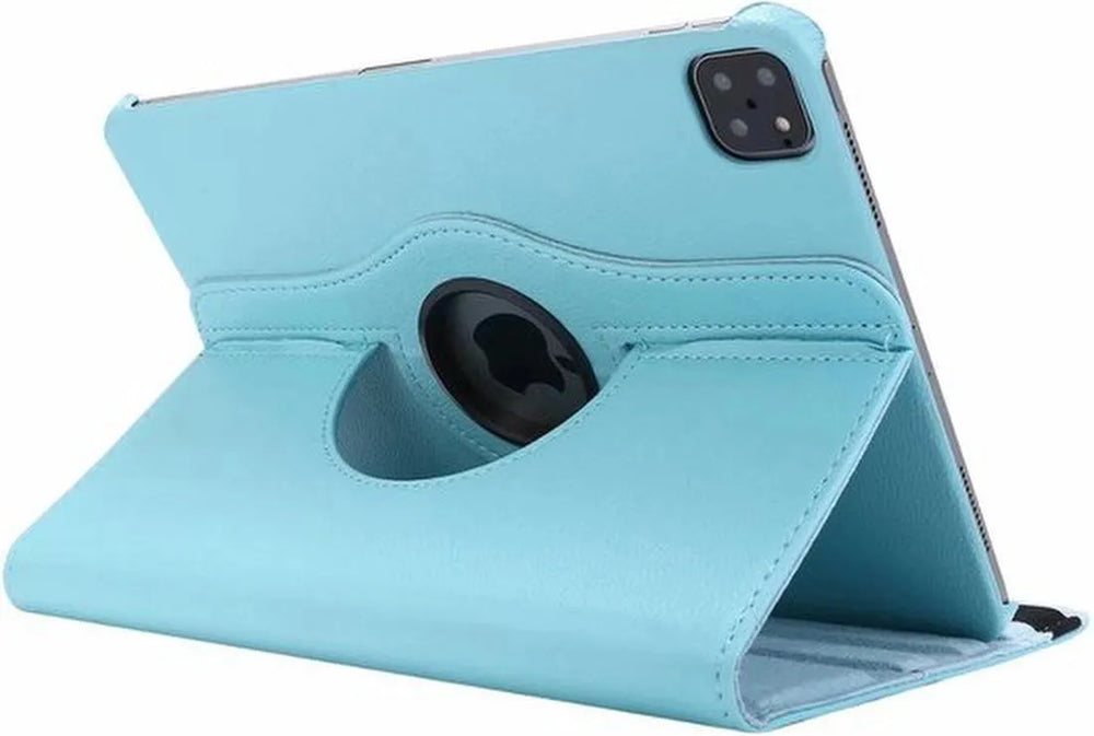 iPad Air 13 inch (2025/2024) & iPad Air 6 (2024) Hoesjes – 360° draaibaar – Multi-stand – Lichtblauw-Tablethoesjes-Ilumina Benelux