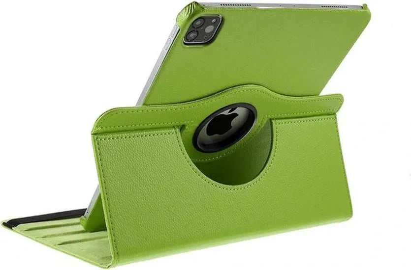 iPad Air 13 inch (2025/2024) & iPad Air 6 (2024) Hoesjes – 360° draaibaar multi-stand – Groen-Tablethoesjes-Ilumina Benelux