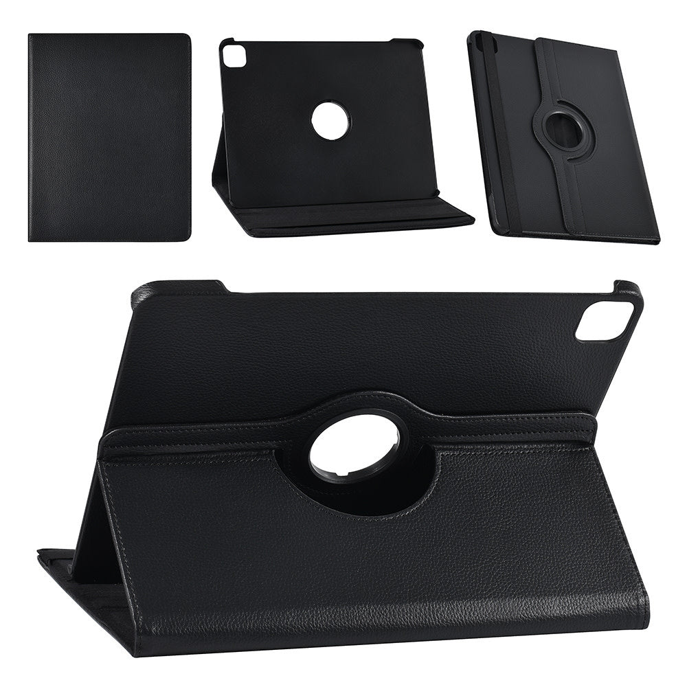iPad Air 13 inch (2025/2024) Book Case Tablethoes Rotatable - Zwart-Tablethoesjes-Ilumina Benelux