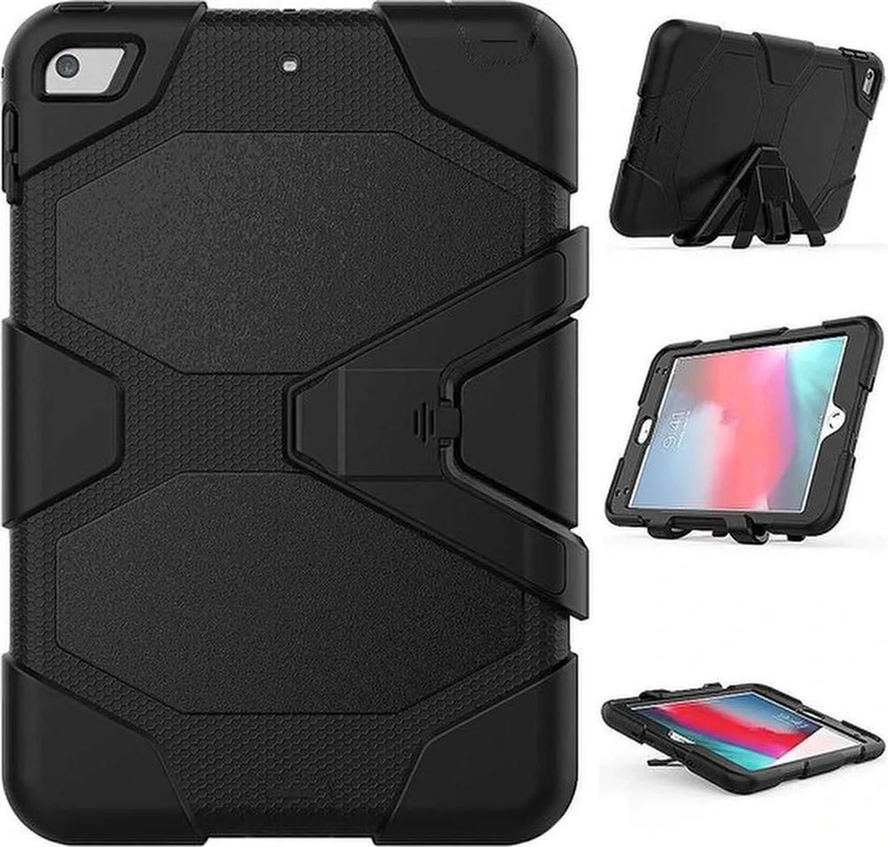 iPad Air 2 – Extreme Robuuste Armor Hoesjes – Schokbestendig – Zwart-Tablethoesjes-Ilumina Benelux