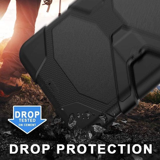 iPad Air 2 – Extreme Robuuste Armor Hoesjes – Schokbestendig – Zwart-Tablethoesjes-Ilumina Benelux