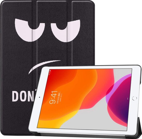 iPad Air 2 / iPad 2017 / iPad 2018 – Ultraslank Tri-Fold Smart Cover – Standfunctie – Zwart-Tablethoesjes-Ilumina Benelux