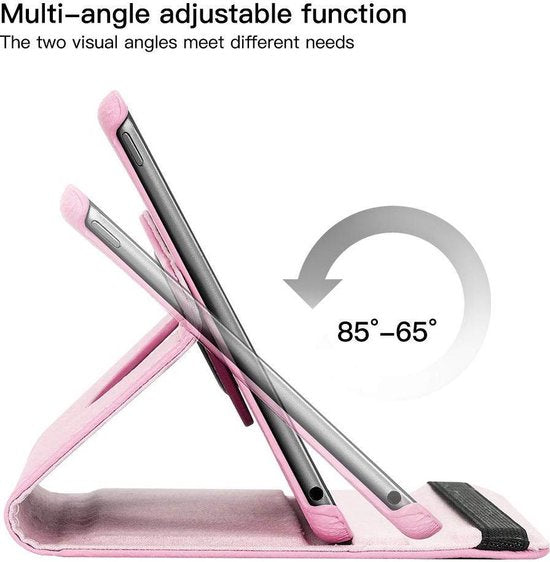 iPad Air 2 / iPad Air 1 9.7 Hoesjes – 360° draaibaar multi-stand – Lichtroze-Tablethoesjes-Ilumina Benelux