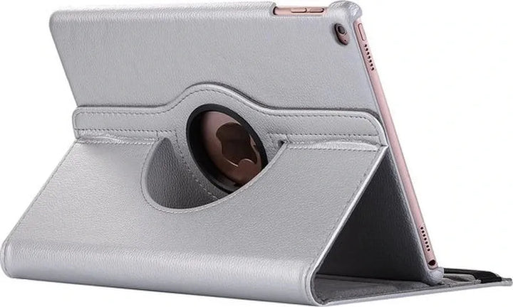 iPad Air 2 / iPad Air 1 9.7 inch Hoesjes – 360° draaibaar – Multi-stand standfunctie – Zilver-Tablethoesjes-Ilumina Benelux
