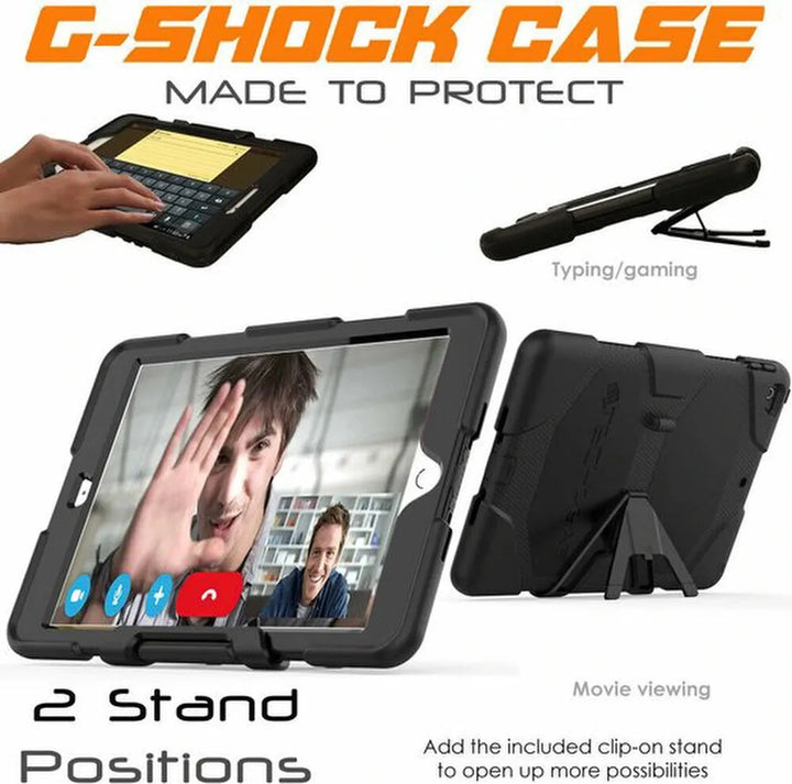 iPad Air 2 / iPad Air 1 9.7 inch / Ipad 5 / 6 – Extreme robuust armor Hoesjes – Schokbestendig – Zwart-Tablethoesjes-Ilumina Benelux