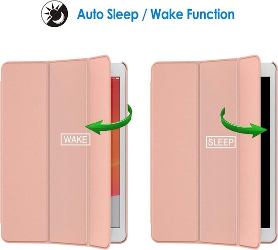iPad Air 2019 10.5 inch – Ultraslank Tri-Fold Smart Cover – Standfunctie – Roségoud-Tablethoesjes-Ilumina Benelux