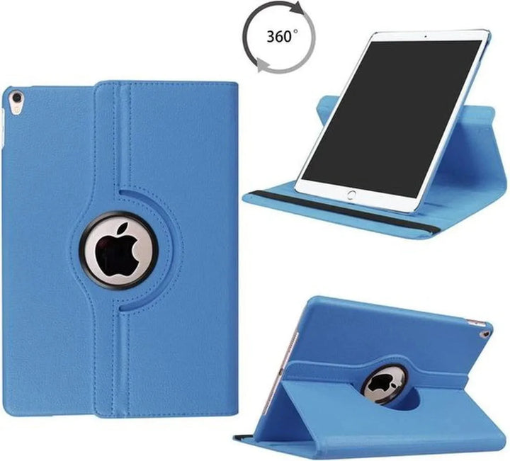 iPad Air 3 10.5 (2019) Hoesjes – 360° draaibaar Multi-Stand – Lichtblauw-Tablethoesjes-Ilumina Benelux