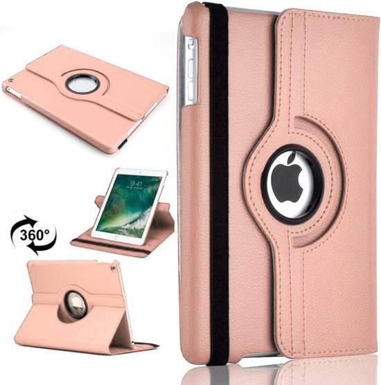 iPad Air 3 2019 & iPad Pro 10.5 2017 Hoesjes – 360° draaibaar – Multi-stand – Roségoud-Tablethoesjes-Ilumina Benelux
