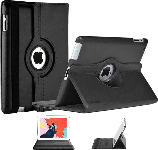 iPad Air 3 2019 & iPad Pro 10.5 2017 Hoesjes – 360° draaibaar multi-stand – Zwart-Tablethoesjes-Ilumina Benelux