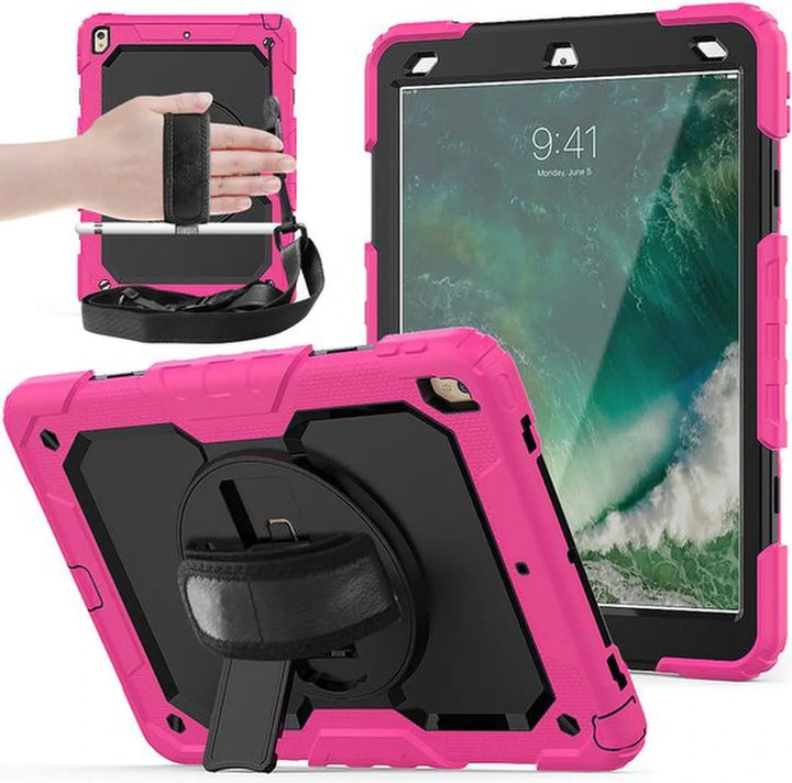 iPad Air 3 / iPad Pro 10.5 Hoesjes – Kidsproof – Handvat – Standfunctie – Zwart-Tablethoesjes-Ilumina Benelux
