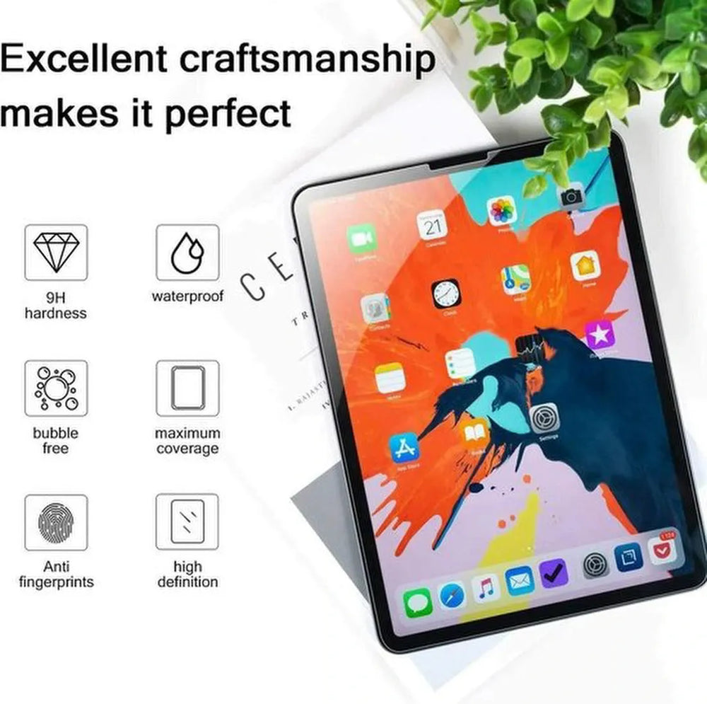 iPad Air 4 10.9 (2020) Screenprotector Full Cover Screenprotector Gehard 9H – 2 Stuks-Ilumina Benelux