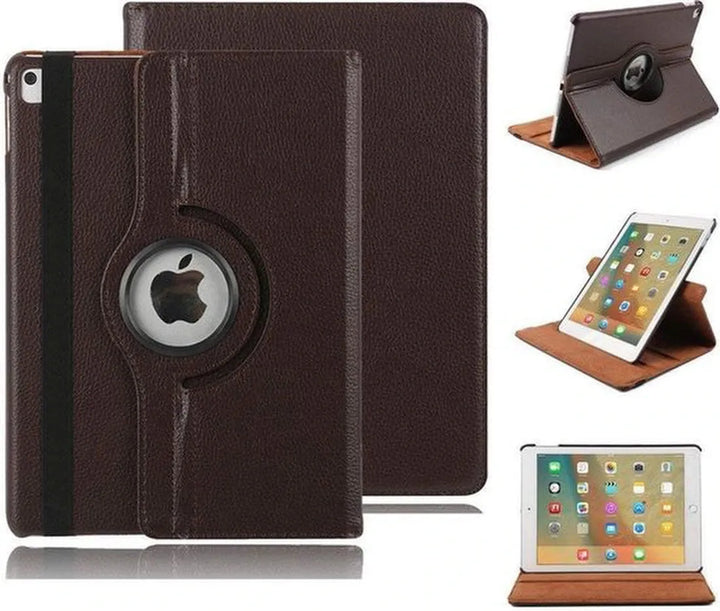 iPad Air 5 / Air 4 / iPad Air 11 inch 2024/2025/2026 (M2/M3/M4) Hoesjes – 360° draaibaar – Multi-stand – Bruin-Tablethoesjes-Ilumina Benelux