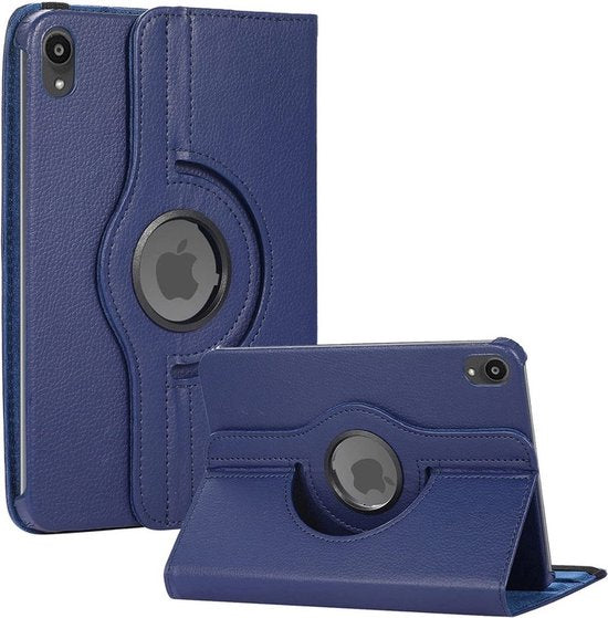 iPad Air 5 / Air 4 / iPad Air 11 inch 2024/2025/2026 (M2/M3/M4) Hoesjes – 360° draaibaar – Multi-stand – Donkerblauw-Tablethoesjes-Ilumina Benelux