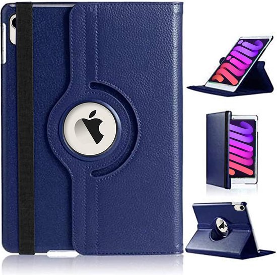iPad Air 5 / Air 4 / iPad Air 11 inch 2024/2025/2026 (M2/M3/M4) Hoesjes – 360° draaibaar – Multi-stand – Donkerblauw-Tablethoesjes-Ilumina Benelux