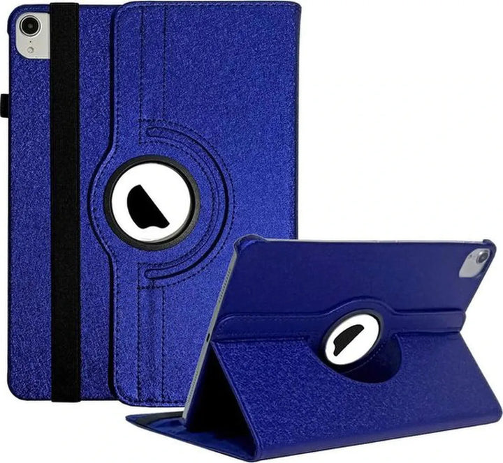 iPad Air 5 / Air 4 / iPad Air 11 inch 2024/2025/2026 (M2/M3/M4) Hoesjes – 360° draaibaar – Multi-stand – Donkerblauw-Tablethoesjes-Ilumina Benelux