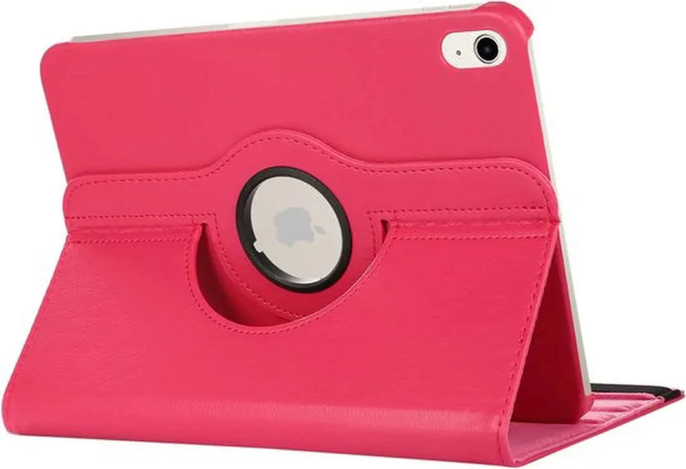 iPad Air 5 / Air 4 / iPad Air 11 inch 2024/2025/2026 (M2/M3/M4) Hoesjes – 360° draaibaar – Multi-stand – Donkerroze-Tablethoesjes-Ilumina Benelux