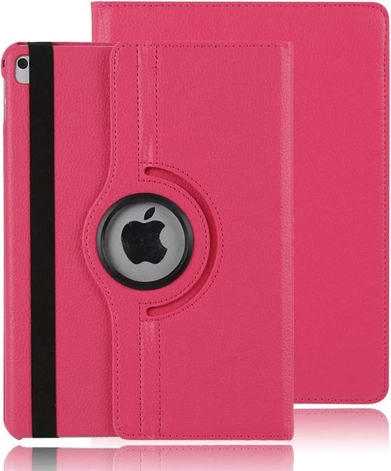 iPad Air 5 / Air 4 / iPad Air 11 inch 2024/2025/2026 (M2/M3/M4) Hoesjes – 360° draaibaar – Multi-stand – Donkerroze-Tablethoesjes-Ilumina Benelux