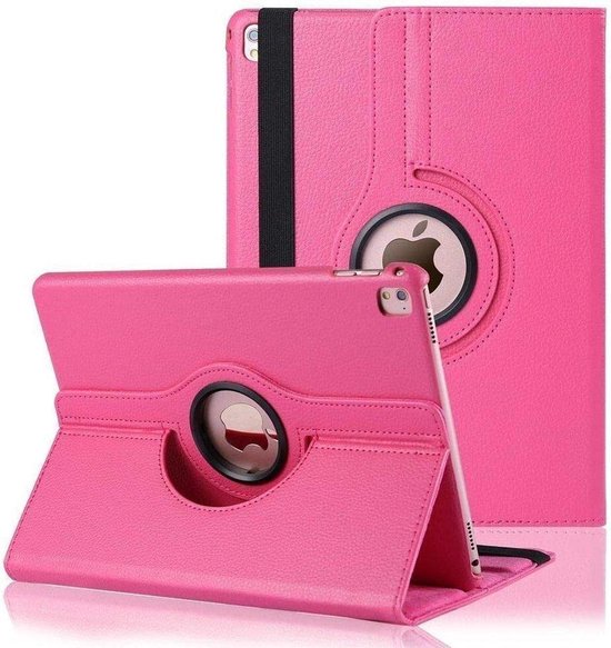 iPad Air 5 / Air 4 / iPad Air 11 inch 2024/2025/2026 (M2/M3/M4) Hoesjes – 360° draaibaar – Multi-stand – Donkerroze-Tablethoesjes-Ilumina Benelux