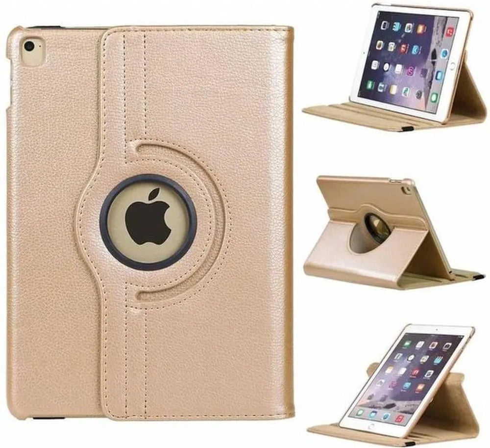 iPad Air 5 / Air 4 / iPad Air 11 inch 2024/2025/2026 (M2/M3/M4) Hoesjes – 360° draaibaar – Multi-stand – Goud-Tablethoesjes-Ilumina Benelux