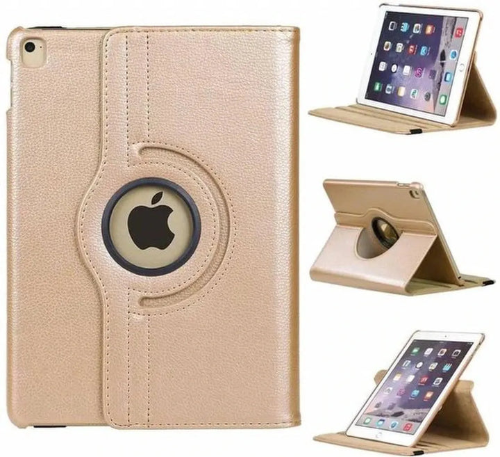 iPad Air 5 / Air 4 / iPad Air 11 inch 2024/2025/2026 (M2/M3/M4) Hoesjes – 360° draaibaar – Multi-stand – Goud-Tablethoesjes-Ilumina Benelux
