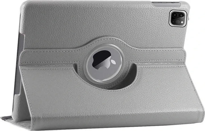 iPad Air 5 / Air 4 / iPad Air 11 inch 2024/2025/2026 (M2/M3/M4) Hoesjes – 360° draaibaar – Multi-stand – Grijs-Tablethoesjes-Ilumina Benelux