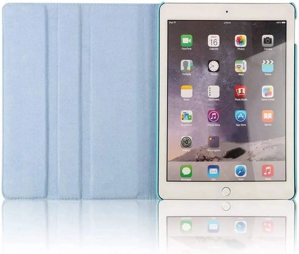 iPad Air 5 / Air 4 / iPad Air 11 inch 2024/2025/2026 (M2/M3/M4) Hoesjes – 360° draaibaar – Multi-stand – Lichtblauw-Tablethoesjes-Ilumina Benelux