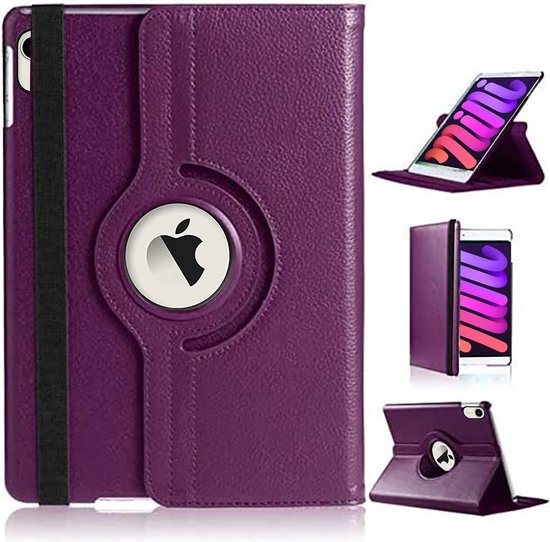 iPad Air 5 / Air 4 / iPad Air 11 inch 2024/2025/2026 (M2/M3/M4) Hoesjes – 360° draaibaar – Multi-stand – Paars-Tablethoesjes-Ilumina Benelux