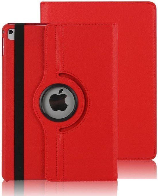 iPad Air 5 / Air 4 / iPad Air 11 inch 2024/2025/2026 (M2/M3/M4) Hoesjes – 360° draaibaar – Multi-stand – Rood-Tablethoesjes-Ilumina Benelux
