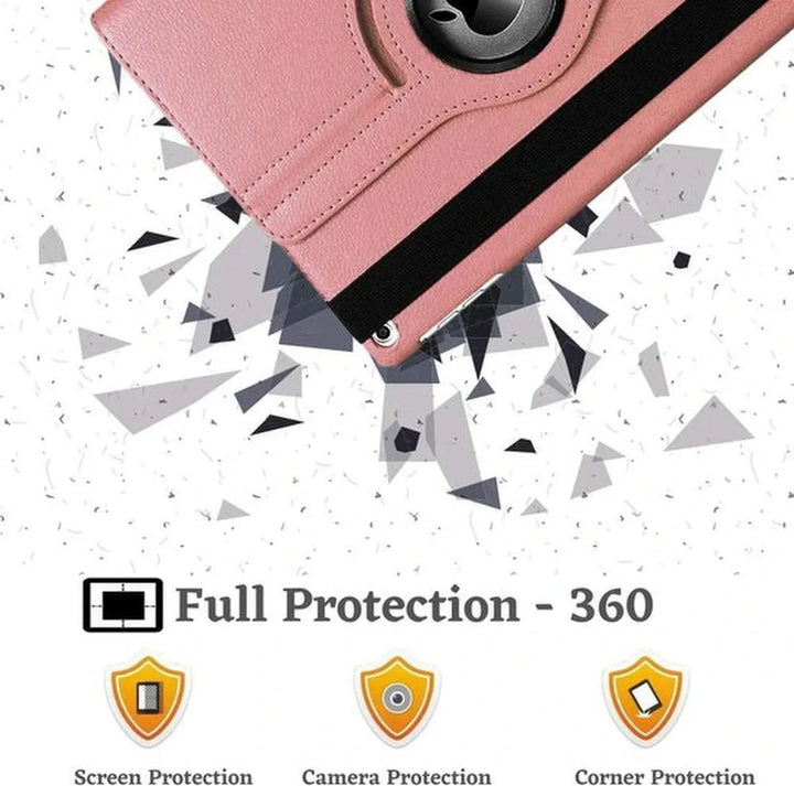 iPad Air 5 / Air 4 / iPad Air 11 inch 2024/2025/2026 (M2/M3/M4) Hoesjes – 360° draaibaar – Multi-stand – Roségoud-Tablethoesjes-Ilumina Benelux