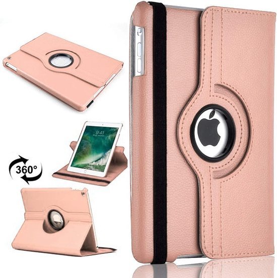 iPad Air 5 / Air 4 / iPad Air 11 inch 2024/2025/2026 (M2/M3/M4) Hoesjes – 360° draaibaar – Multi-stand – Roségoud-Tablethoesjes-Ilumina Benelux