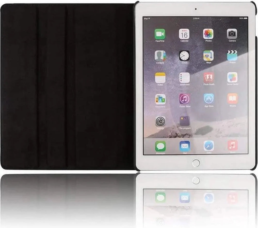 iPad Air 5 / Air 4 / iPad Air 11 inch 2024/2025/2026 (M2/M3/M4) Hoesjes – 360° draaibaar – Multi-stand Standfunctie – Zwart-Tablethoesjes-Ilumina Benelux