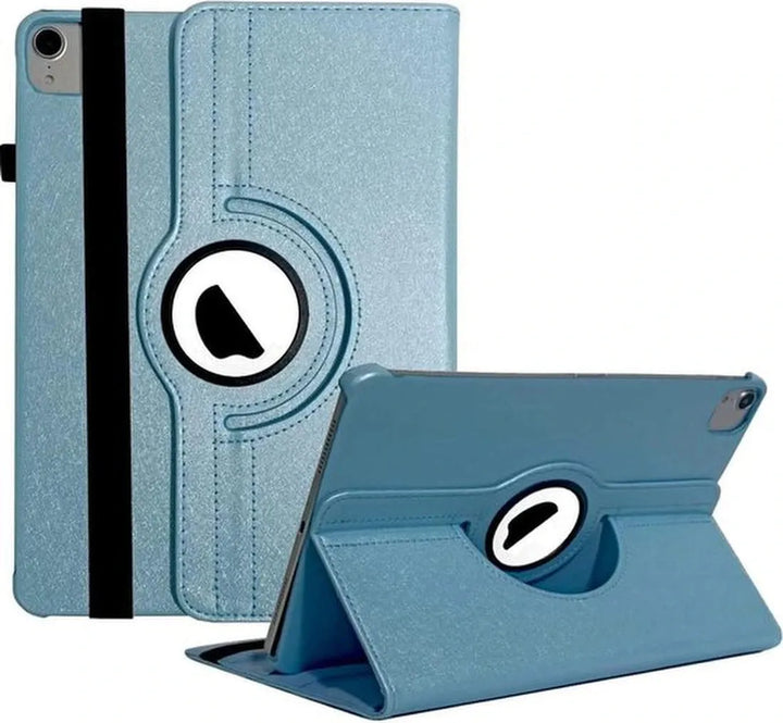 iPad Air 5 / Air 4 / iPad Air 11 inch 2024/2025/2026 (M2/M3/M4) Hoesjes – 360° draaibaar – Standfunctie – Lichtblauw-Tablethoesjes-Ilumina Benelux
