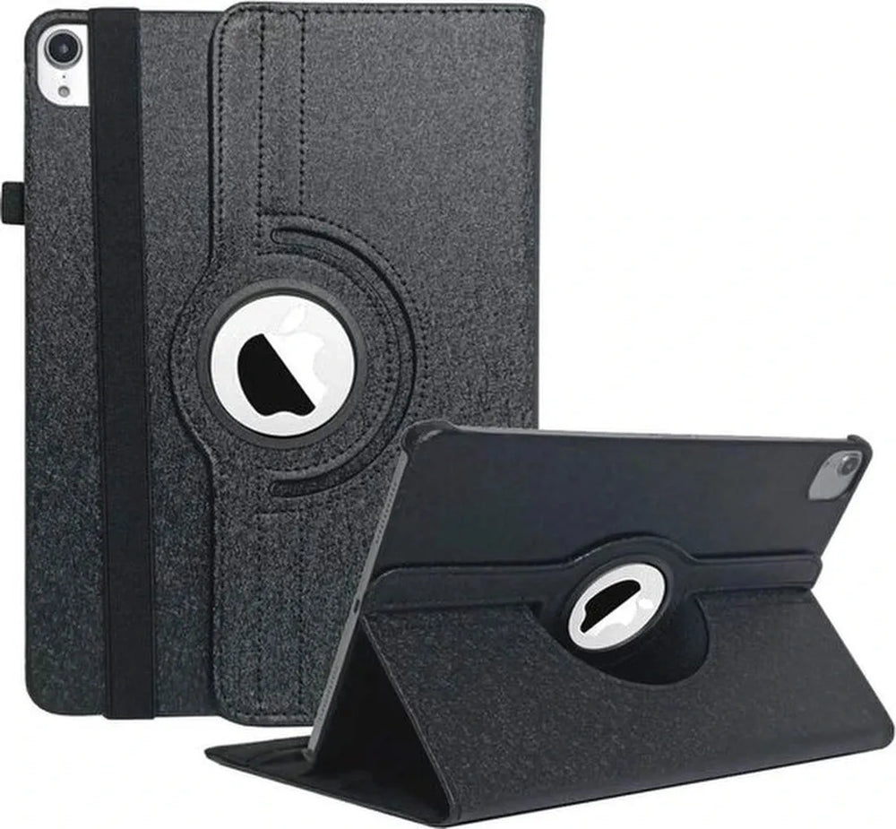 iPad Air 5 / Air 4 / iPad Air 11 inch 2024/2025/2026 (M2/M3/M4) Hoesjes – 360° draaibaar – Standfunctie – Zwart-Tablethoesjes-Ilumina Benelux