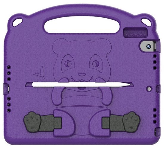 iPad Air 5 / Air 4 / iPad Air 11 inch 2024/2025/2026 (M2/M3/M4) Hoesjes – Kidsproof – Handvat – Standfunctie – Paars-Tablethoesjes-Ilumina Benelux