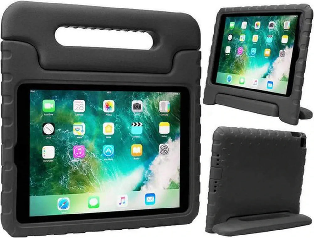 iPad Air 5 / Air 4 / iPad Air 11 inch 2024/2025/2026 (M2/M3/M4) Hoesjes – Kidsproof – Handvat – Standfunctie – Zwart-Tablethoesjes-Ilumina Benelux