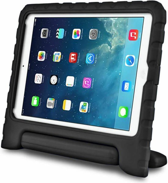 iPad Air 5 / Air 4 / iPad Air 11 inch 2024/2025/2026 (M2/M3/M4) Hoesjes – Kidsproof – Handvat – Standfunctie – Zwart-Tablethoesjes-Ilumina Benelux