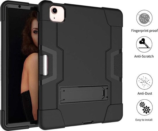 iPad Air 5 / Air 4 / iPad Air 11 inch 2024/2025/2026 (M2/M3/M4) Hoesjes – Schokbestendig – Kickstand – Roze-Tablethoesjes-Ilumina Benelux