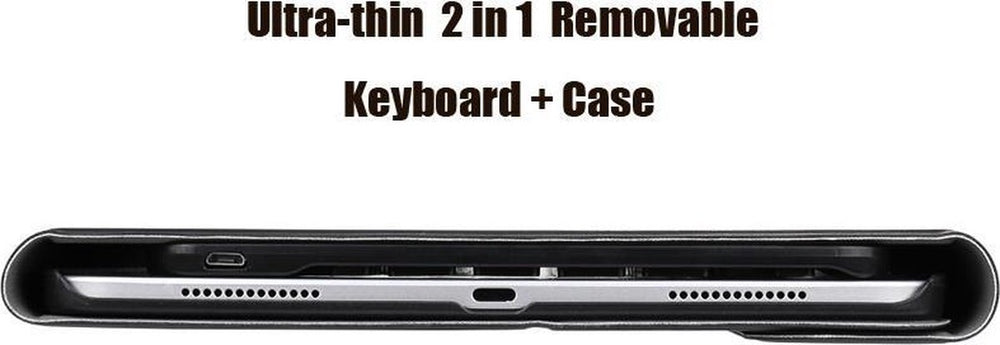 iPad Air 5 / Air 4 / iPad Air 11 inch 2024/2025/2026 (M2/M3/M4) Smart Keyboard – Beschermhoes – Zwart-Tablethoesjes-Ilumina Benelux