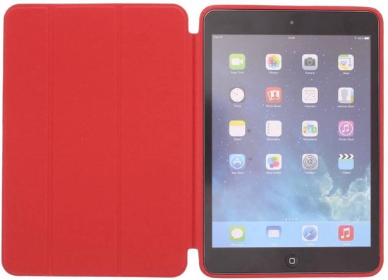 iPad Air 5 / Air 4 / iPad Air 11 inch 2024/2025/2026 (M2/M3/M4) – Ultraslank Tri-Fold Smart Cover – Standfunctie – Rood-Tablethoesjes-Ilumina Benelux