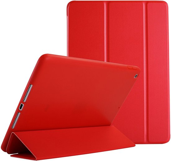 iPad Air 5 / Air 4 / iPad Air 11 inch 2024/2025/2026 (M2/M3/M4) – Ultraslank Tri-Fold Smart Cover – Standfunctie – Rood-Tablethoesjes-Ilumina Benelux