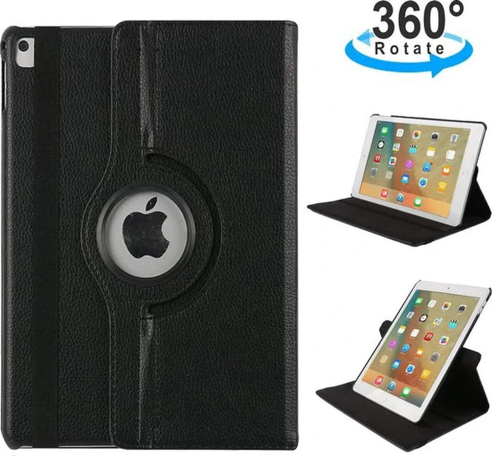 iPad Mini 1/2/3 – 360° Draaibare Multi-Stand Case – Standfunctie – Zwart-Tablethoesjes-Ilumina Benelux
