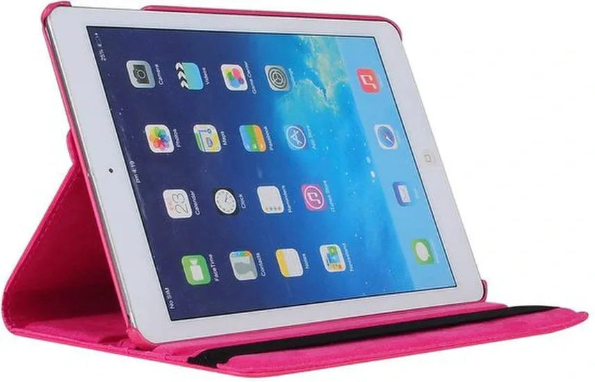 iPad Mini 1/2/3 7.9 inch Hoesjes – 360° draaibaar – Multi-stand – Donkerroze-Tablethoesjes-Ilumina Benelux