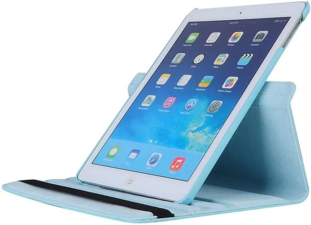 iPad Mini 1/2/3 7.9 inch Hoesjes – 360° draaibaar – Multi-stand standfunctie – Lichtblauw-Tablethoesjes-Ilumina Benelux