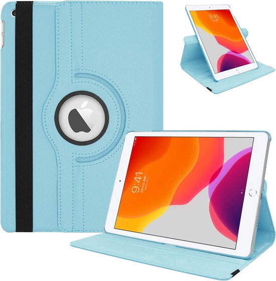 iPad Mini 1/2/3 7.9 inch Hoesjes – 360° draaibaar – Multi-stand standfunctie – Lichtblauw-Tablethoesjes-Ilumina Benelux