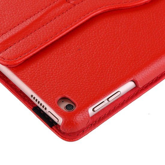 iPad Mini 1/2/3 7.9 inch Hoesjes – 360° draaibaar – Multi-stand standfunctie – Rood-Tablethoesjes-Ilumina Benelux