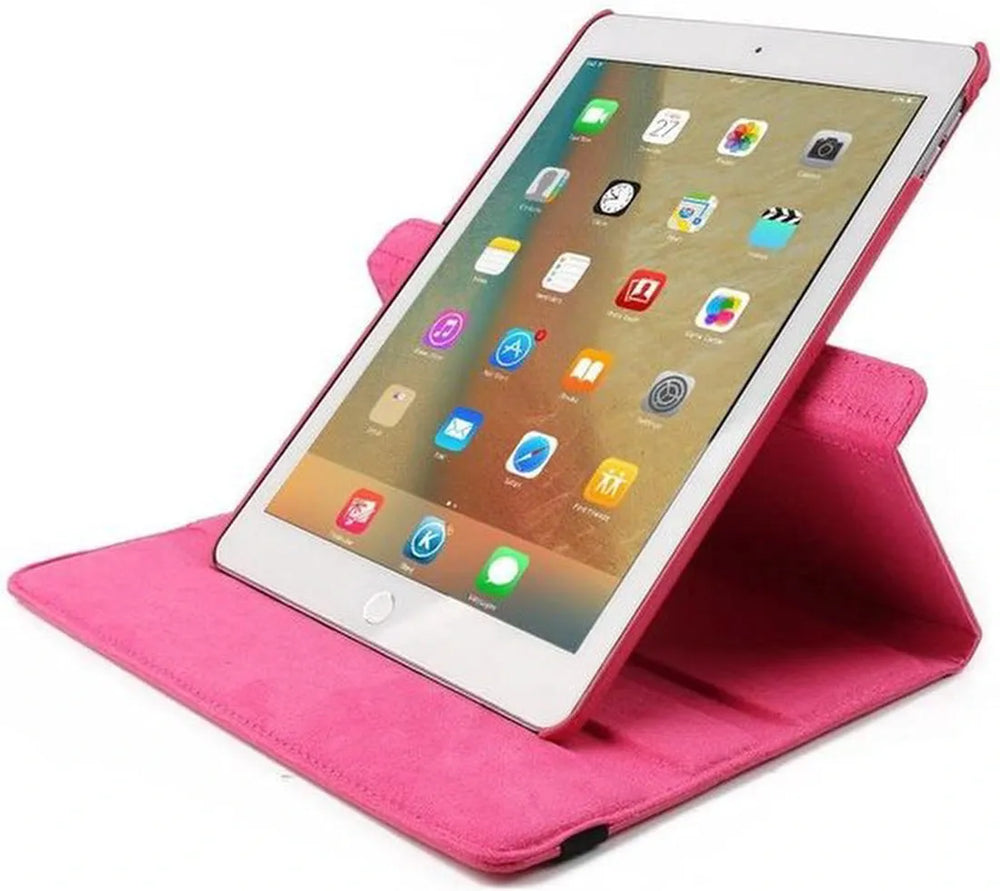 iPad Mini 1/2/3 Hoesjes – 360° draaibaar – Multi-Stand Standfunctie – Roze-Tablethoesjes-Ilumina Benelux