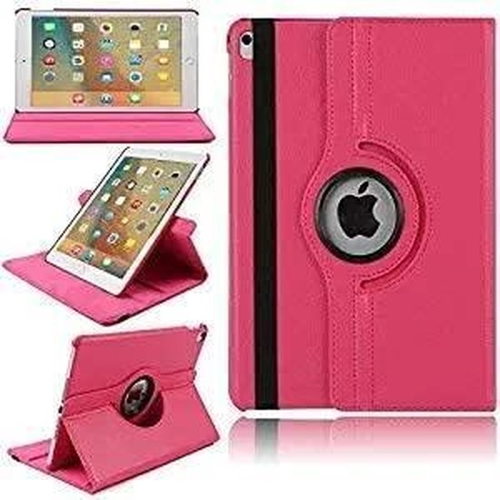 iPad Mini 1/2/3 Hoesjes – 360° draaibaar – Multi-Stand Standfunctie – Roze-Tablethoesjes-Ilumina Benelux