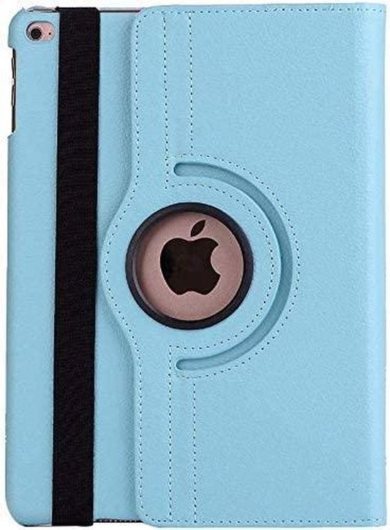 iPad Mini 1/2/3 Hoesjes – 360° draaibaar – Multi-stand Standfunctie – Lichtblauw-Tablethoesjes-Ilumina Benelux