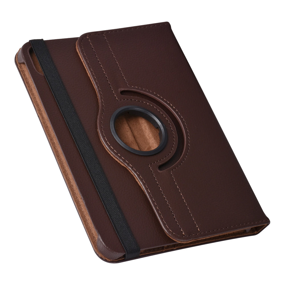 iPad Mini 6 2021 & iPad Mini 7 2024 Book Case Tablethoes - Bruin - 360 graden draaibaar-Tablethoesjes-Ilumina Benelux