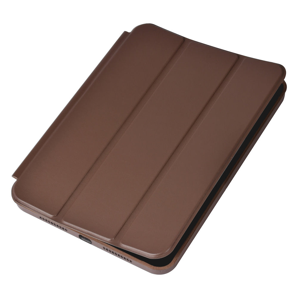 iPad Mini 6 2021 & iPad Mini 7 2024 Book Case Tablethoes - DonkerBruin - Smart Case-Tablethoesjes-Ilumina Benelux